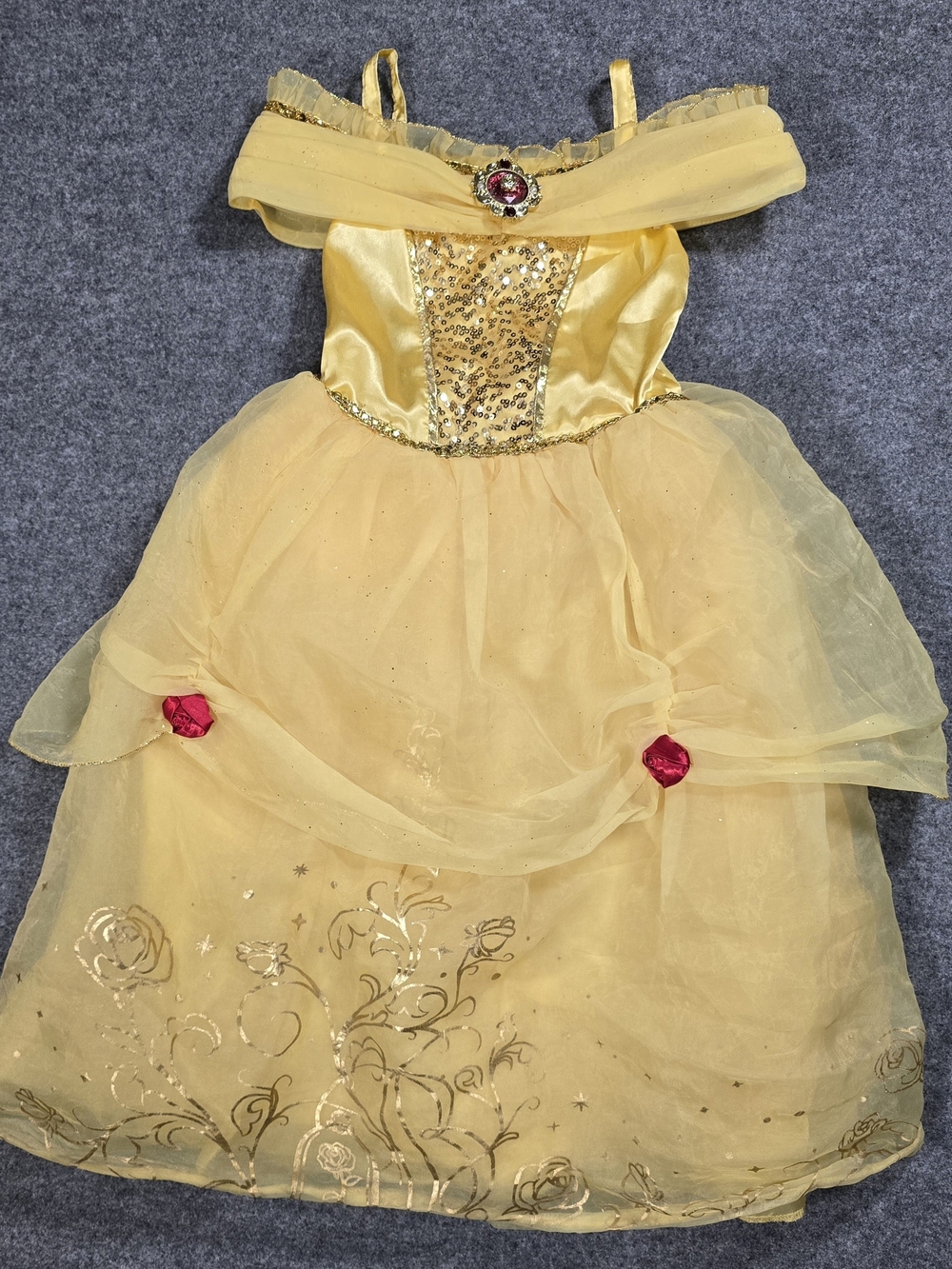 Disney Store Beauty And The Beast Belle Dress Size 5/6